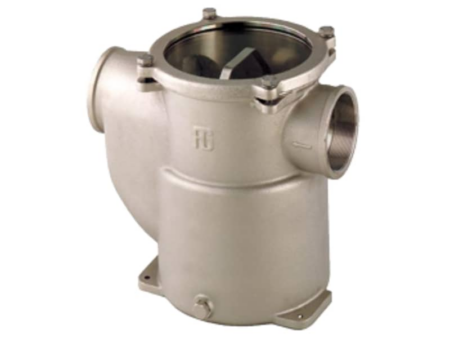 Koelwaterfilter vernikkeld brons zijaansluiting 5700 L/u