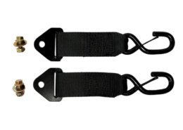 S-Hook adapters tbv automatisch oprolbare spanbanden, 2 stuks