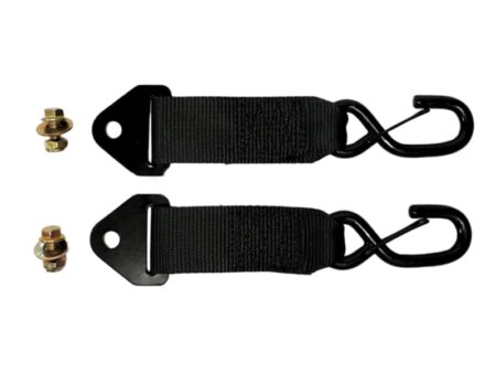 S-Hook adapters tbv automatisch oprolbare spanbanden, 2 stuks