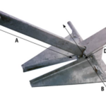 Plaat anker Danforth, 2,5 kg
