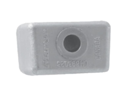 Magnesium anode OMC/Johnson/Evinrude, Block V4/V6 (OEM 393023)