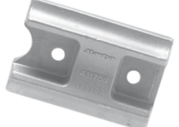 Magnesium anode OMC/Johnson/Evinrude, Curved Block (OEM 431708)