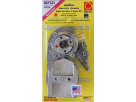 Navalloy aluminium anode kit; Mercury Alpha-1-Gen II, 1991 - Present