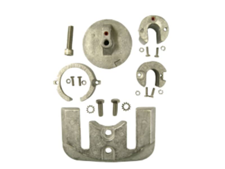 Navalloy aluminium anode kit; Mercury Bravo-1, 1988 - Present