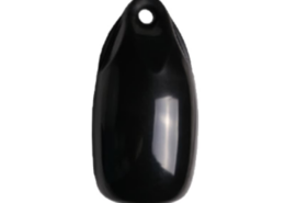 Fender druppel Ø18 x 36 cm, zwart