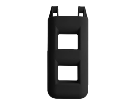 Trapfender 2 treden 25x12x55 cm zwart