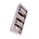 RVS ventilatierooster Louvre 240 x 90 x 29 mm