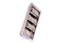 RVS ventilatierooster Louvre 240 x 90 x 29 mm