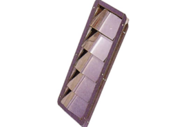 RVS ventilatierooster Louvre 305 x 87 x 27 mm