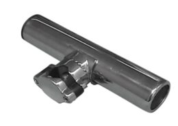 RVS hengelhouder voor railing montage