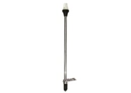 Rondschijnend LED toplicht, 12V / 360º, zwart huis met heldere lens, H=545mm