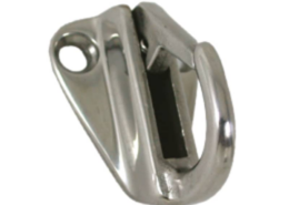 Fender haak RVS, voor lijn 15 mm - 2 stuks