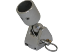 RVS Kogelscharnier afneembaar, voor 1" buis (25,4mm)