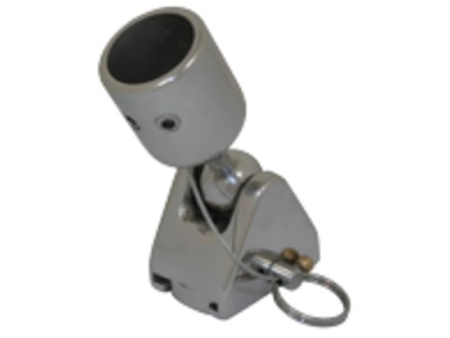 RVS Kogelscharnier afneembaar, voor 1" buis (25,4mm)