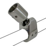 Kogelscharnier voor montage op railing 25,4 mm