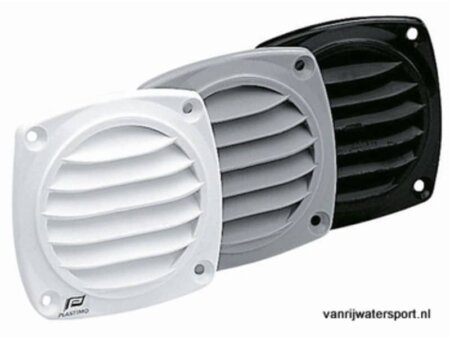 Luchtrooster met flens voor slang 70mm, grijs