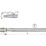 Schroefas Vetus RVS 1-4462 Duplex 40 mm - 1000mm