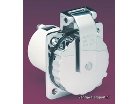Marinco stopcontact vierkant RVS 16 A