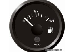 Brandstofmeter zwart, VDO/Veratron voor 60 - 3 ohm zender
