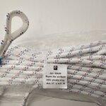 Ankerlijn polyester, 10 mm - 30 meter wit