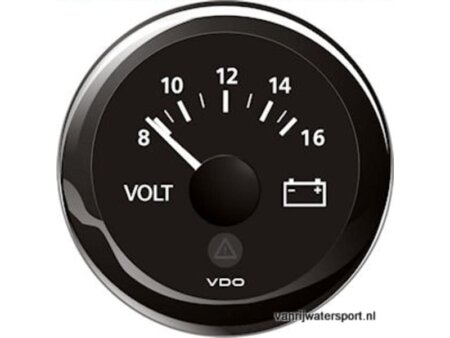 Voltmeter 12V zwart VDO/Veratron