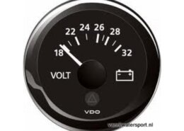 voltmeter 24V zwart VDO/Veratron