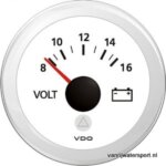 voltmeter 12V wit VDO/Veratron