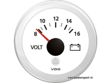 voltmeter 12V wit VDO/Veratron