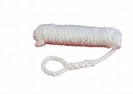 Fenderlijn polypropyleen 12 mm - 2,5 meter wit (2 stuks)