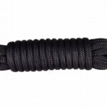 Landvast 16-voudig polyester 16 mm - 15 meter zwart
