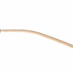 Vlaggenstok gebogen, diameter 25 mm, 1000 mm
