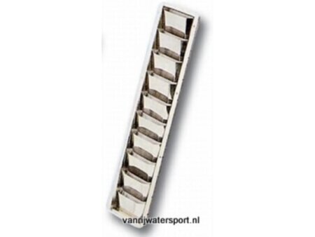 RVS ventilatierooster Louvre 505 x 89 x 27 mm