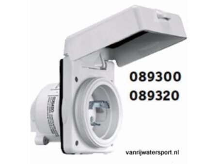 Boordstopcontact 32 A NEMA wit kunststof
