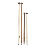Vlaggenstok mahonielook 1250 mm + kikker