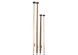 Vlaggenstok mahonielook 1250 mm + kikker