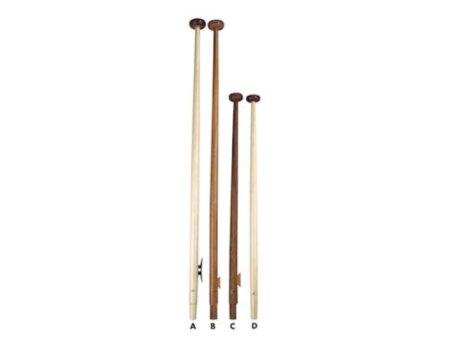 Vlaggenstok mahonielook 1250 mm + kikker