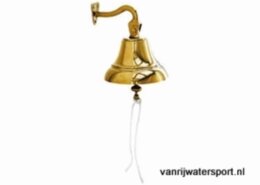 Scheepsbel 19 cm messing gepolijst incl. wandbevestiging