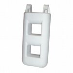Trapfender 2 treden 25x12x55 cm wit