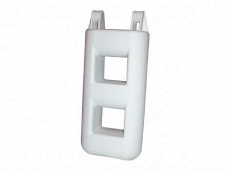 Trapfender 2 treden 25x12x55 cm wit