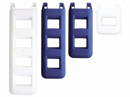 Trapfender 4 treden 25x12x95 cm wit
