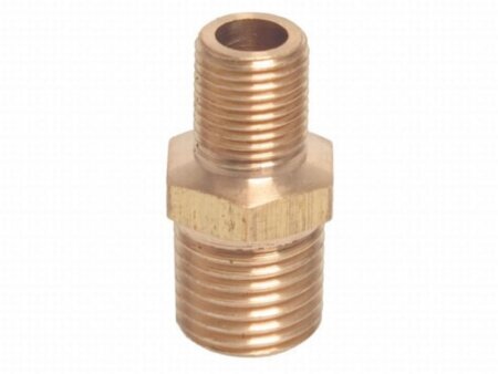 Messing verloopnippel 1 1/2" x 2"