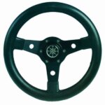 Stuurwiel 340 mm zwart, aluminium/vinyl