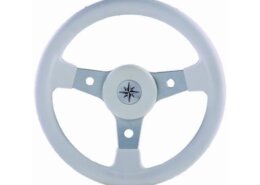 Stuurwiel 340 mm wit, aluminium/vinyl