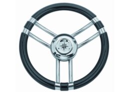 Stuurwiel 350 mm, RVS, carbonlook