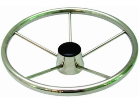 Stuurwiel RVS 316 394 mm /5-Spaaks RVS stuurwiel