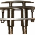 Verzinkbare klamp 124 mm RVS
