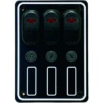 Schakelpaneel waterdicht 12 volt, 3 posities