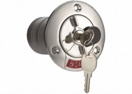 Dekvuldop 38 mm Diesel", RVS met slot"