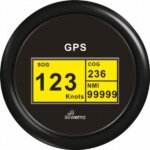Digitale GPS snelheidsmeter, zwart