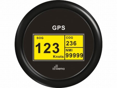 Digitale GPS snelheidsmeter, zwart